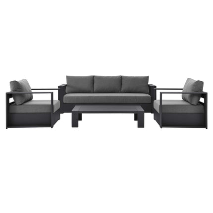 Modway EEI-5749 Tahoe 4-Piece Outdoor Patio Powder-Coated Aluminum Set - Plaza Home Decor