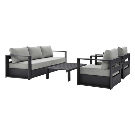 Modway EEI-5749 Tahoe 4-Piece Outdoor Patio Powder-Coated Aluminum Set - Plaza Home Decor
