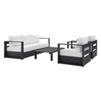 Gray White / Powder-Coated Aluminum