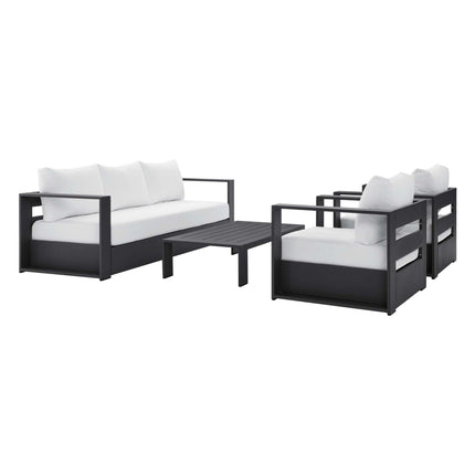 Modway EEI-5749 Tahoe 4-Piece Outdoor Patio Powder-Coated Aluminum Set - Plaza Home Decor