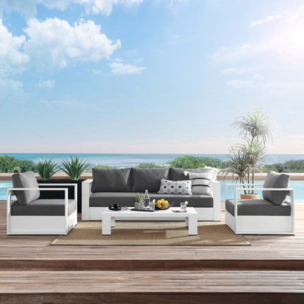 Modway EEI-5749 Tahoe 4-Piece Outdoor Patio Powder-Coated Aluminum Set - Plaza Home Decor
