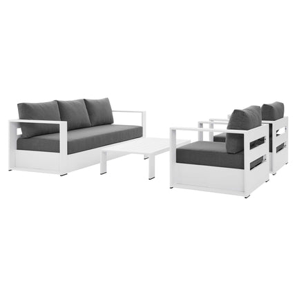 Modway EEI-5749 Tahoe 4-Piece Outdoor Patio Powder-Coated Aluminum Set - Plaza Home Decor