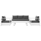 White Charcoal / Powder-Coated Aluminum