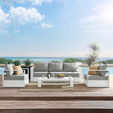 Modway EEI-5749 Tahoe 4-Piece Outdoor Patio Powder-Coated Aluminum Set - Plaza Home Decor