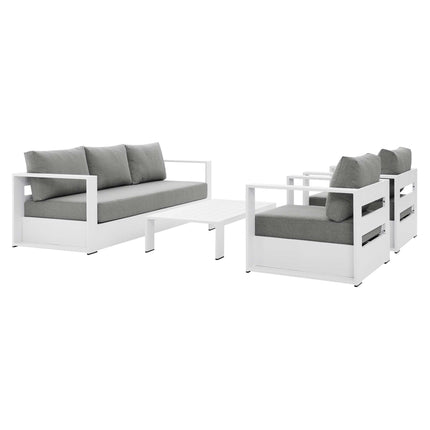 Modway EEI-5749 Tahoe 4-Piece Outdoor Patio Powder-Coated Aluminum Set - Plaza Home Decor