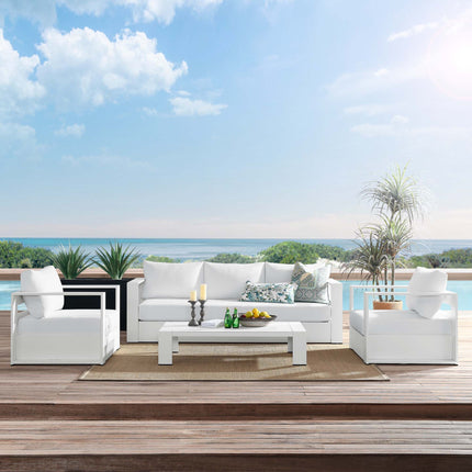 Modway EEI-5749 Tahoe 4-Piece Outdoor Patio Powder-Coated Aluminum Set - Plaza Home Decor