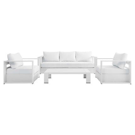Modway EEI-5749 Tahoe 4-Piece Outdoor Patio Powder-Coated Aluminum Set - Plaza Home Decor