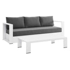 White Charcoal / Powder-Coated Aluminum