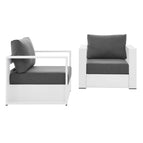 White Charcoal / Powder-Coated Aluminum