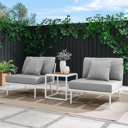 Modway EEI-5754 Stance 3 Piece Outdoor Patio Aluminum Set - Plaza Home Decor