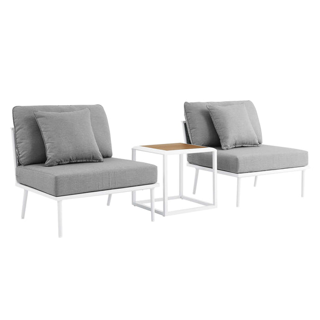 Modway EEI-5754 Stance 3 Piece Outdoor Patio Aluminum Set - Plaza Home Decor