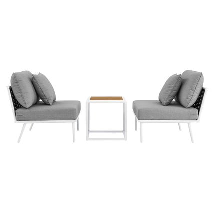 Modway EEI-5754 Stance 3 Piece Outdoor Patio Aluminum Set - Plaza Home Decor