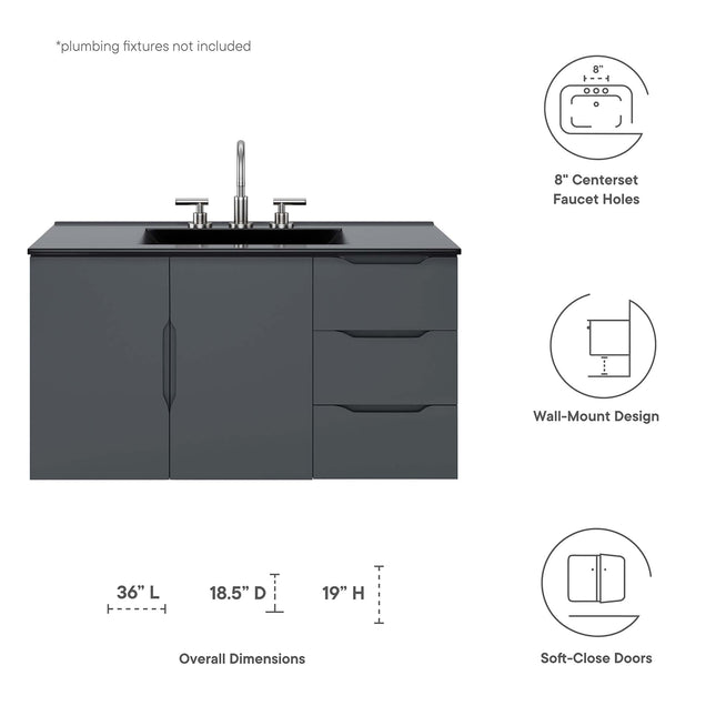 Modway EEI-5783 Vitality 36" Bathroom Vanity Modway