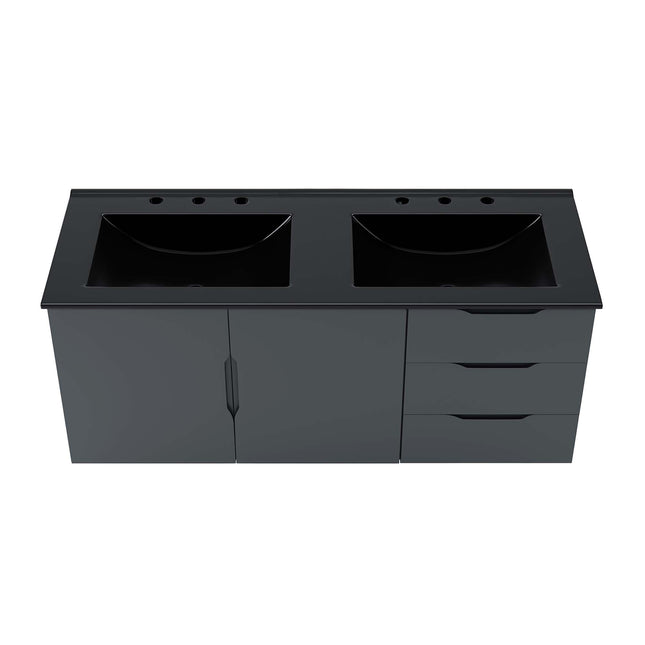 Modway EEI-5785 Vitality 48" Double Sink Bathroom Vanity Modway