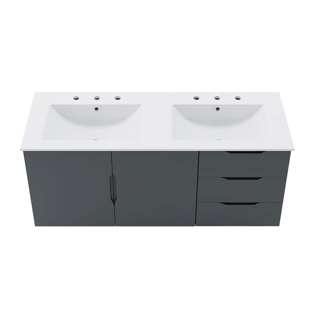 Modway EEI-5785 Vitality 48" Double Sink Bathroom Vanity Modway
