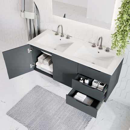 Modway EEI-5785 Vitality 48" Double Sink Bathroom Vanity Modway