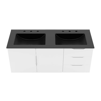 Modway EEI-5785 Vitality 48" Double Sink Bathroom Vanity Modway
