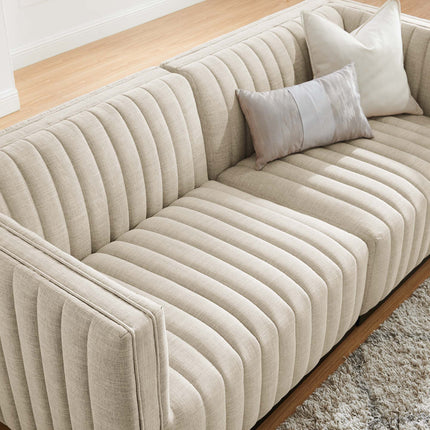 Modway EEI-5786 Conjure Channel Tufted Upholstered Fabric Loveseat Modway