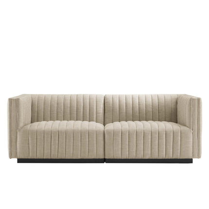 Modway EEI-5786 Conjure Channel Tufted Upholstered Fabric Loveseat Modway