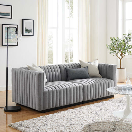Modway EEI-5786 Conjure Channel Tufted Upholstered Fabric Loveseat Modway