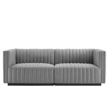 Modway EEI-5786 Conjure Channel Tufted Upholstered Fabric Loveseat Modway