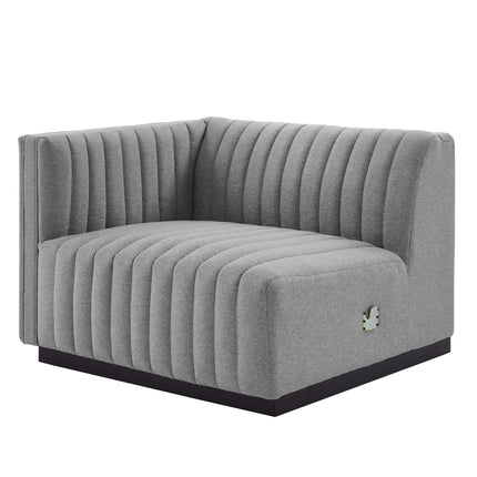 Modway EEI-5786 Conjure Channel Tufted Upholstered Fabric Loveseat Modway