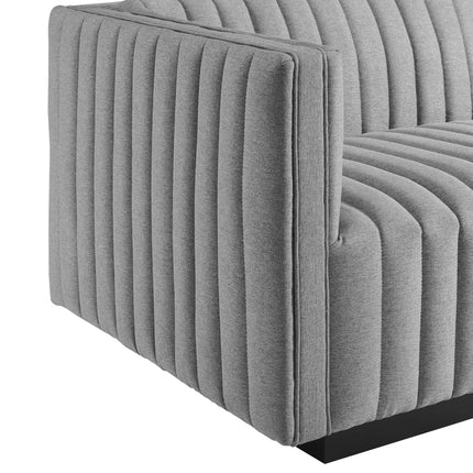 Modway EEI-5786 Conjure Channel Tufted Upholstered Fabric Loveseat Modway