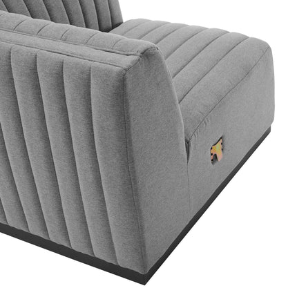 Modway EEI-5786 Conjure Channel Tufted Upholstered Fabric Loveseat Modway