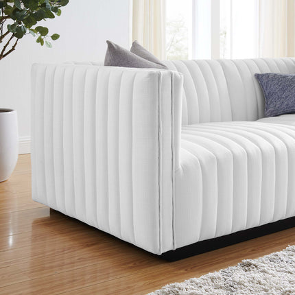 Modway EEI-5786 Conjure Channel Tufted Upholstered Fabric Loveseat Modway