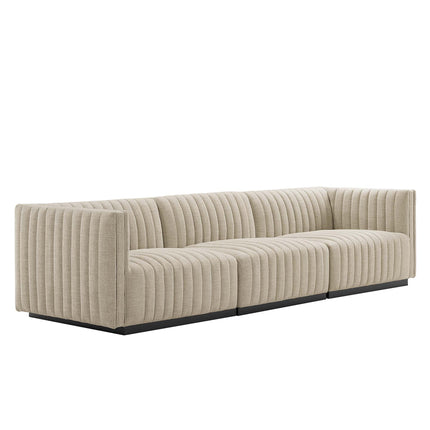 Modway EEI-5787 Conjure Channel Tufted Upholstered Fabric Sofa Modway