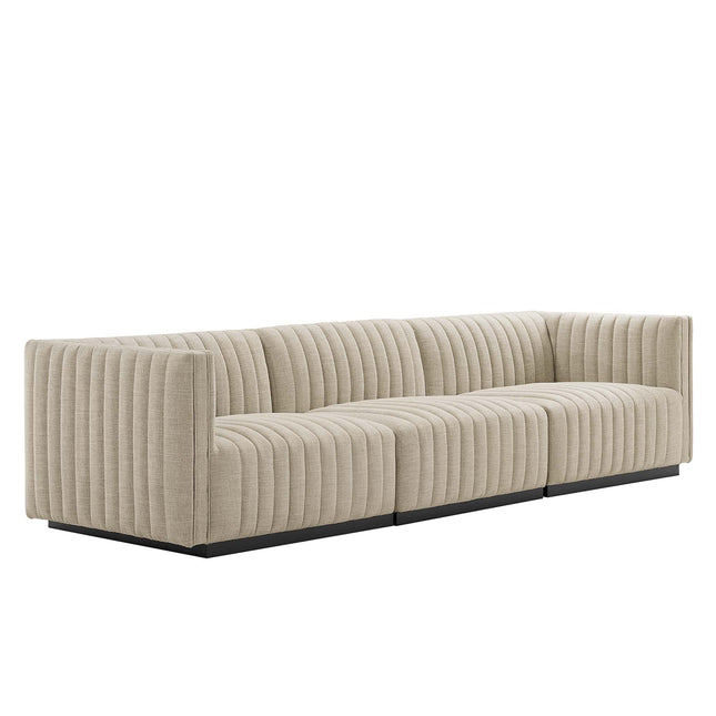 Modway EEI-5787 Conjure Channel Tufted Upholstered Fabric Sofa Modway