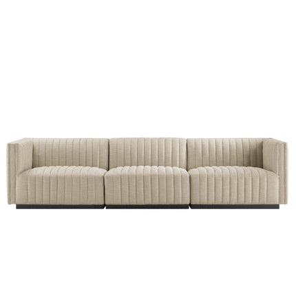 Modway EEI-5787 Conjure Channel Tufted Upholstered Fabric Sofa Modway