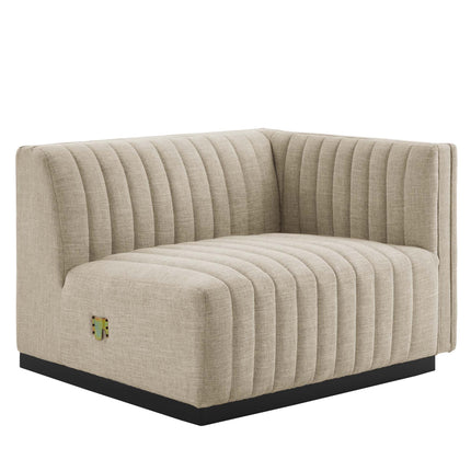 Modway EEI-5787 Conjure Channel Tufted Upholstered Fabric Sofa Modway