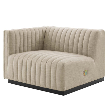 Modway EEI-5789 Conjure 4-Piece Channel Tufted Upholstered Fabric Sofa Modway