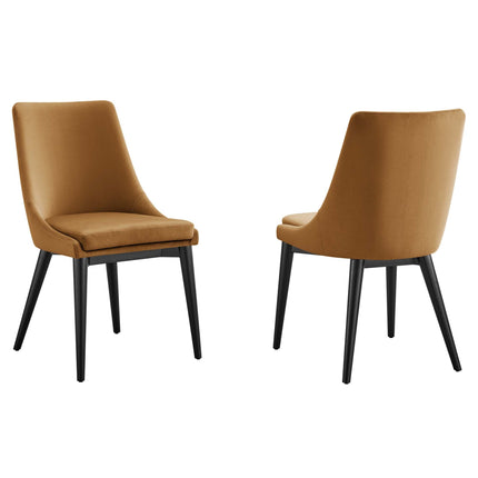 Modway EEI-5816 Viscount Accent Performance Velvet Dining Chairs Set of 2 Modway