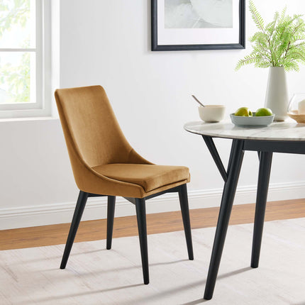 Modway EEI-5816 Viscount Accent Performance Velvet Dining Chairs Set of 2 Modway