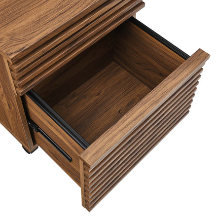 Modway EEI-5821 Render Wood Desk and File Cabinet Set Modway