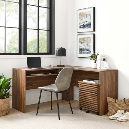 Modway EEI-5821 Render Wood Desk and File Cabinet Set Modway