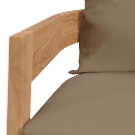 Modway EEI-5833 Brisbane 6-Piece Teak Wood Outdoor Patio Set Modway