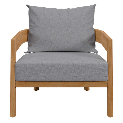 Modway EEI-5834 Brisbane 3-Piece Teak Wood Outdoor Patio Set Modway