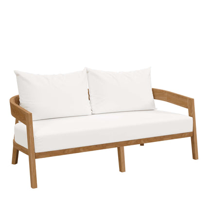 Modway EEI-5834 Brisbane 3-Piece Teak Wood Outdoor Patio Set Modway