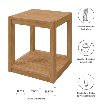 Modway EEI-5836 Carlsbad 6-Piece Teak Wood Outdoor Patio Set Modway