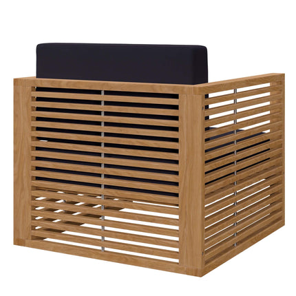 Modway EEI-5836 Carlsbad 6-Piece Teak Wood Outdoor Patio Set Modway