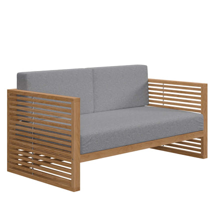 Modway EEI-5837 Carlsbad 3-Piece Teak Wood Outdoor Patio Set Modway