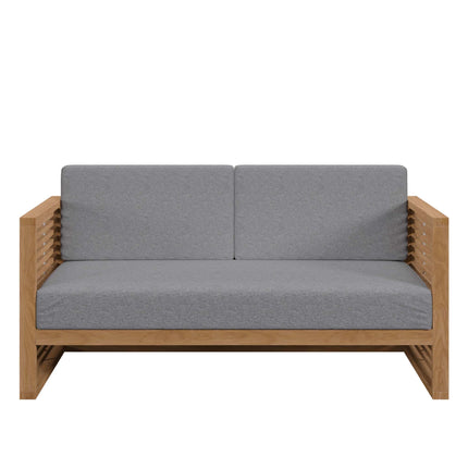 Modway EEI-5837 Carlsbad 3-Piece Teak Wood Outdoor Patio Set Modway