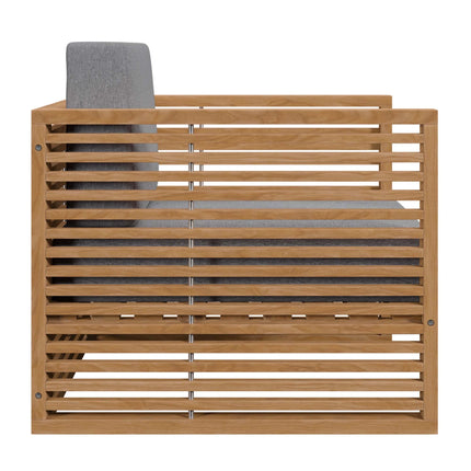 Modway EEI-5837 Carlsbad 3-Piece Teak Wood Outdoor Patio Set Modway