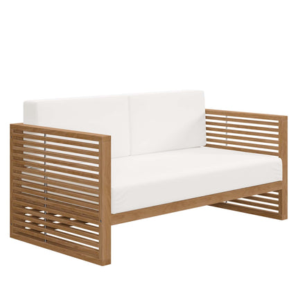 Modway EEI-5837 Carlsbad 3-Piece Teak Wood Outdoor Patio Set Modway
