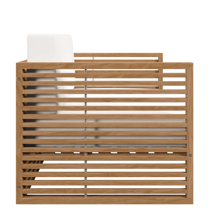 Modway EEI-5837 Carlsbad 3-Piece Teak Wood Outdoor Patio Set Modway