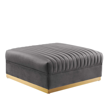 Modway EEI-5841 Sanguine 6-Piece Channel Tufted Performance Velvet Modular Sectional Sofa Modway