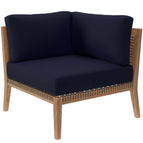 Gray Navy / Teak Wood